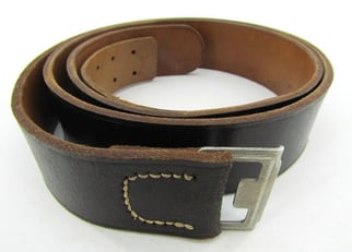 Leather equipment belt with rare catch ( Police...