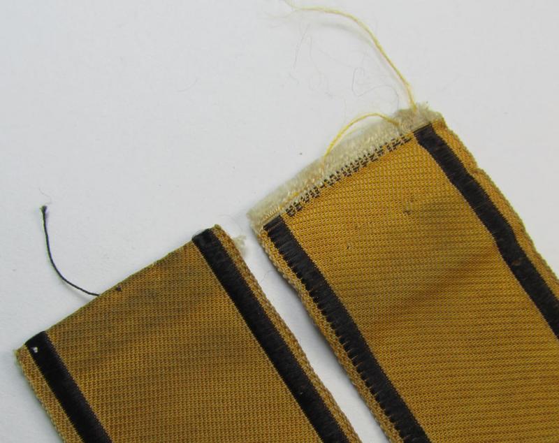 Truly worn - and actually scarcely encountered! - WH (Heeres) female-related cuff-title (ie. 'Ärmelstreifen') entitled: 'NH des Heeres' as was worn by the various (female) army 'Nachrichtenhelferinnen'