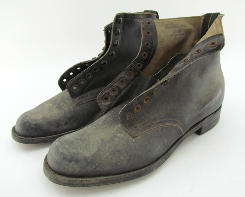 German Wartime M37 Style Dress Shoes ( 1942 )
