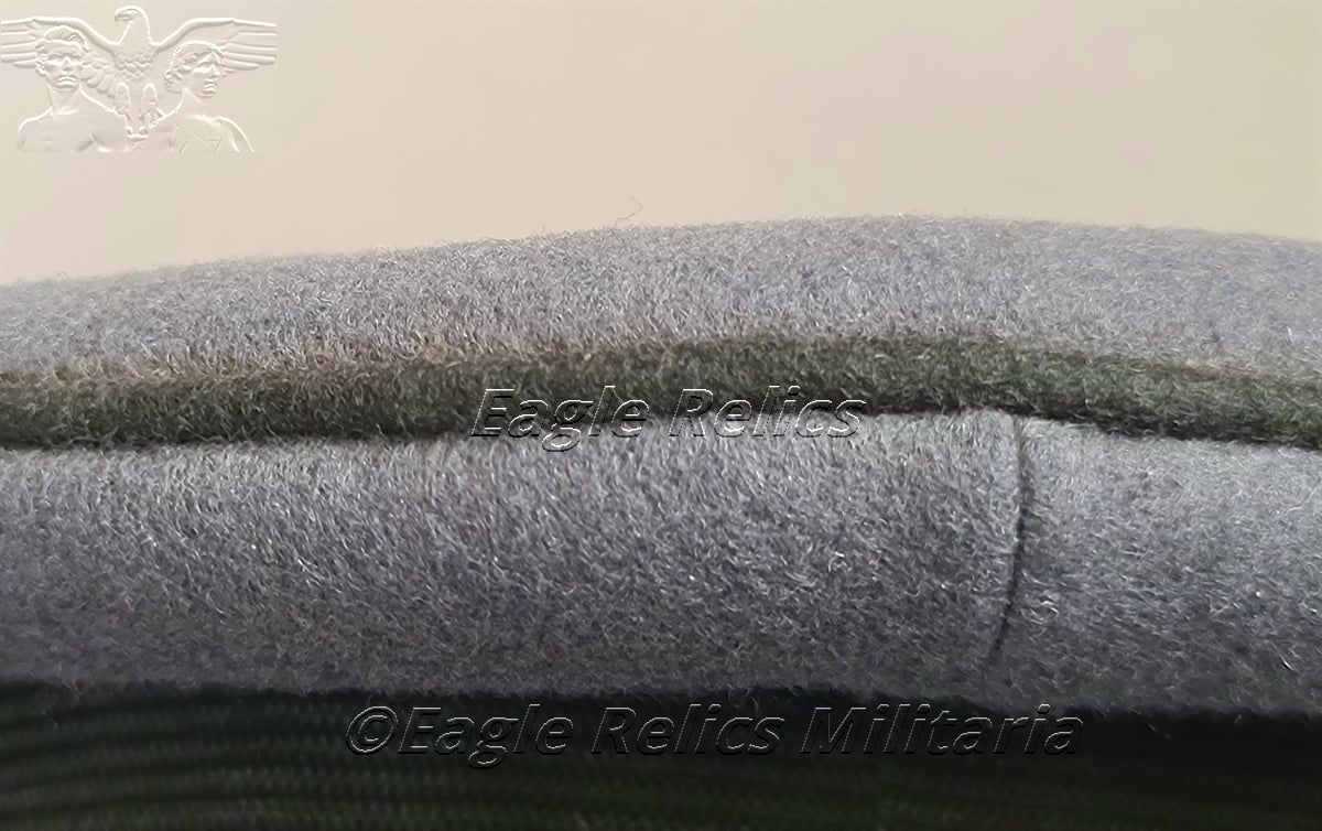 Rare Luftwaffe construction NCO visor cap Baupionier -Schellenberg