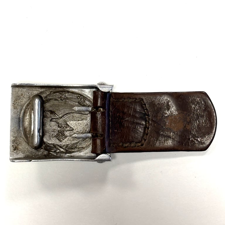 LW Aluminum Buckle with leather tab "J.Feix-Söhne" 1939
