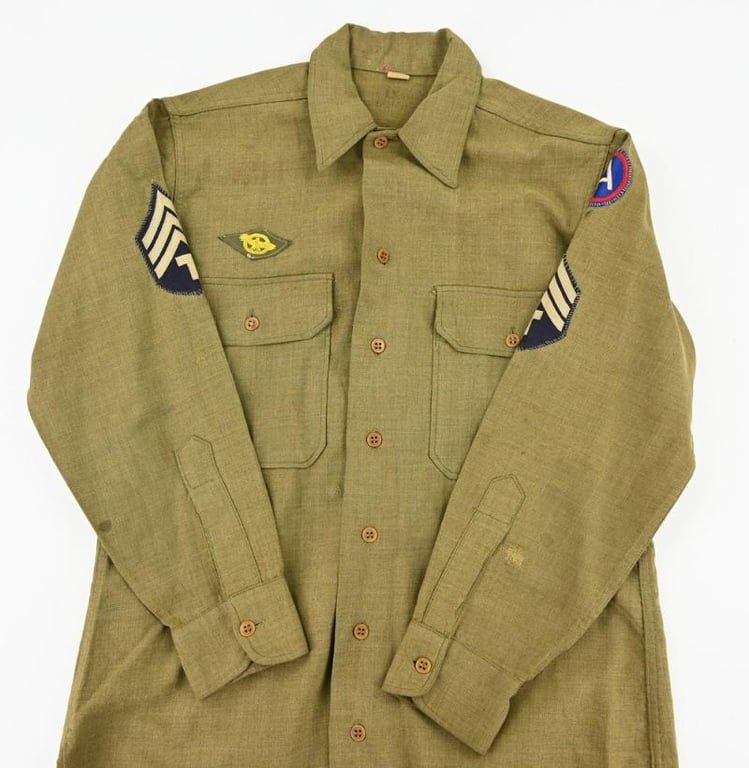 US WW2 3rd Army Wool Shirt