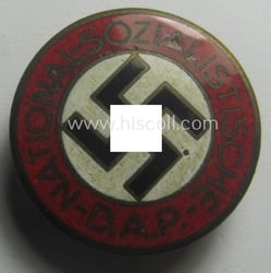 'N.S.D.A.P.'-membership-pin- ie. party-badge (or: 'Parteiabzeichen') showing the (not...