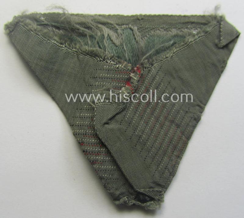 WH (Heeres) so-called: 'M43-pattern') cap-eagle/cocarde (ie. cap-trapezoid) as was specifically produced for usage on the so-called: 'M-43'-model field-caps (ie. 'Einheitsfeldmützen')