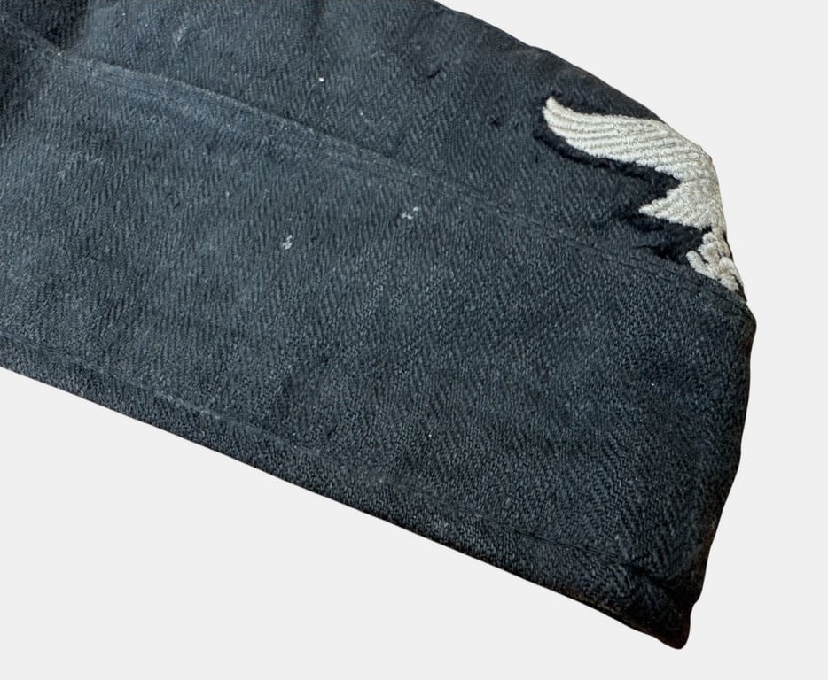 Luftwaffe Black Panzer / Mechanic's Overseas Cap by Carl Halfar