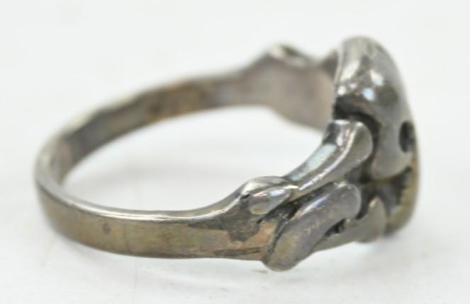 German WH/SS Skull Canteen Ring