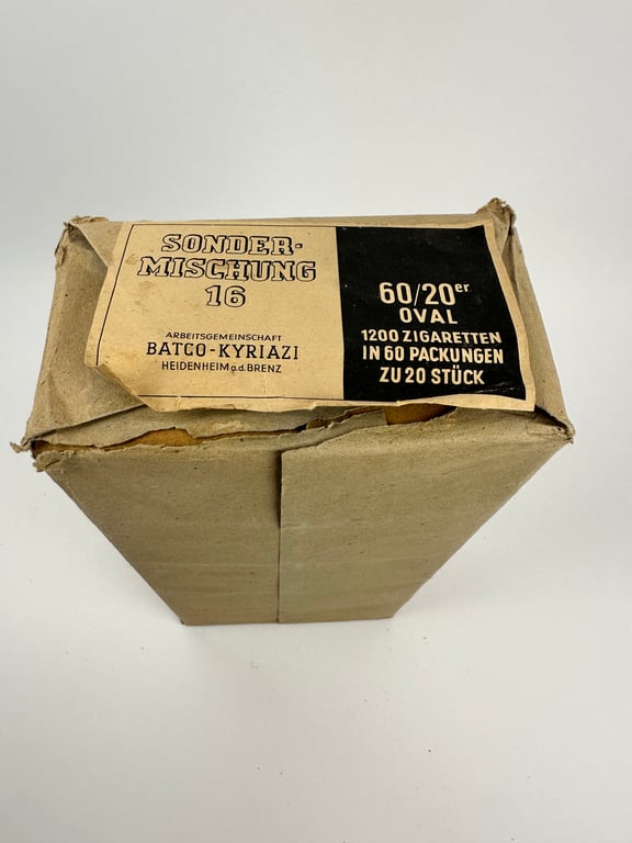 WW2 German full pack with 60 boxes of cigarettes