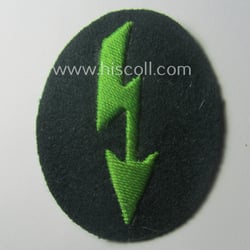 WH (Heeres) trade- and/or special-career-insignia ie. hand-embroidered 'signal-blitz'...
