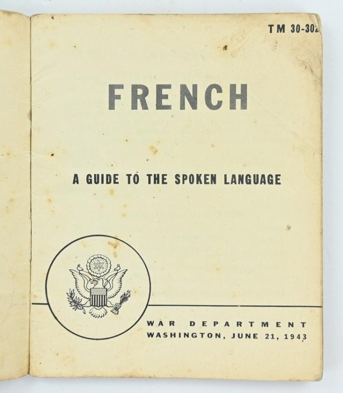 US WW2 French Language Guide