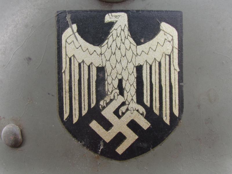 German Third Reich, Child's M1916 double decal helmet ( ‘Kinderstahlhelm’ )