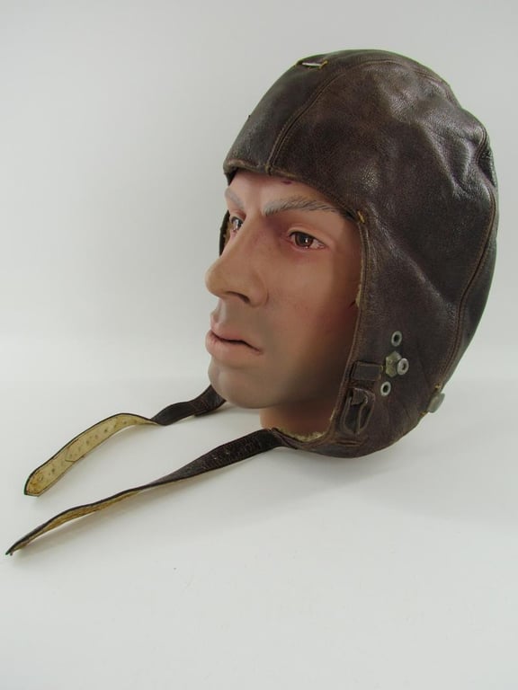 Luftwaffe FK33 Flight Crews Leather Winter Helmet