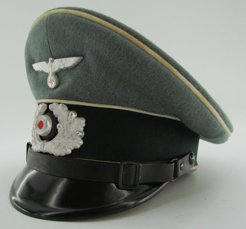 Wehrmacht (Heer) Infantry EM/NCO Visor Cap (Stone Mint)