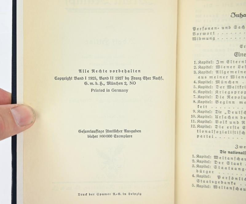 German Adolf Hitler Mein Kampf Book 1933