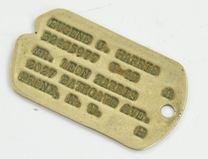 US WW2 Dog-Tag 'Eugene C. Harris'