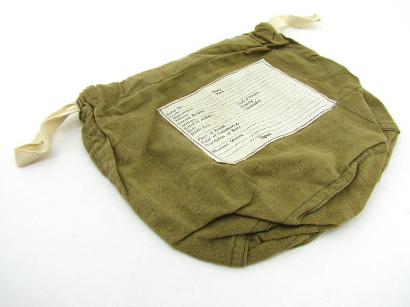 US WWII personal effects bag