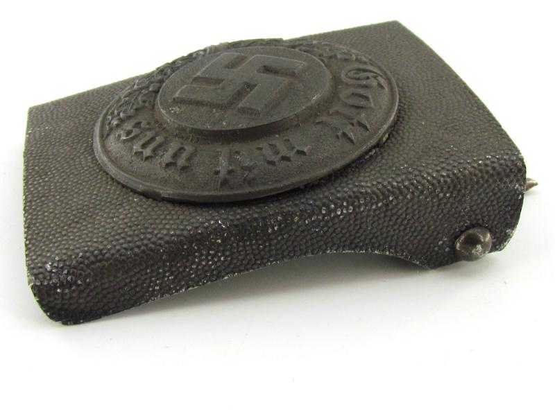 Wehrmacht Aluminum EM/NCO Police Buckle with Belt