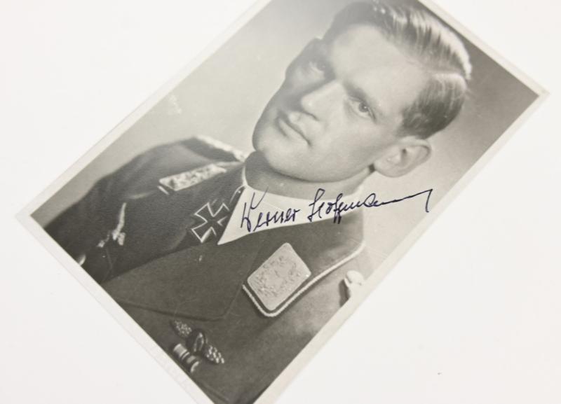 Signature of Luftwaffe KC Recipient 'Werner Hoffmann'