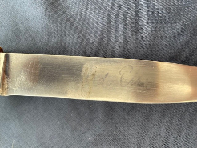 WW2 HITLER YOUTH KNIFE MY PUMA WITH MOTTO AND DATED 1936