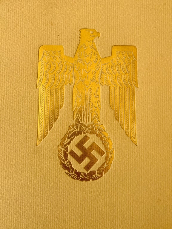 AUTHENTIC GERMAN WW2 HAND INK SIGNATURE OF NAZI LEADER REICHMARSCHALL HERMANN GORING.