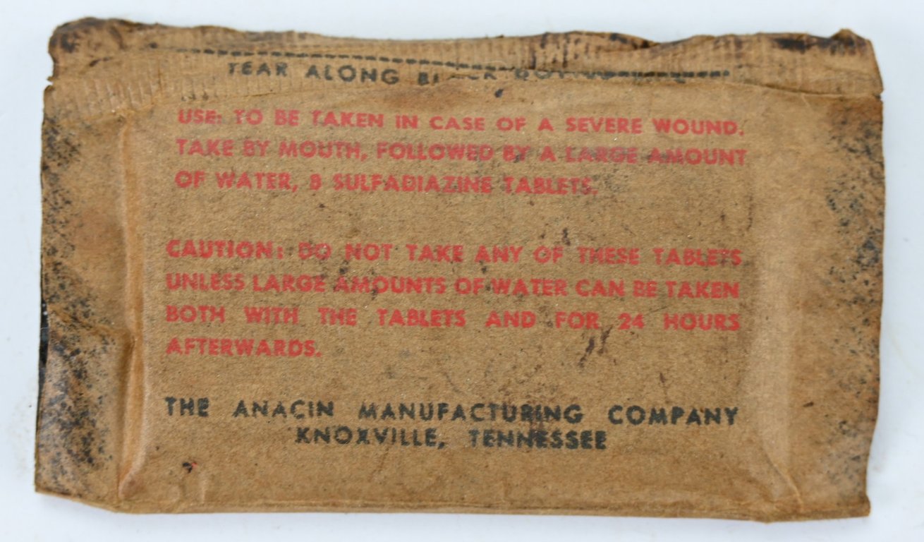 US WW2 Anacin Woud Tablets