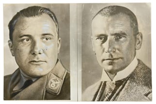 Allied Press 'Mug-Shot' Picture of Nuremberg Trail Members