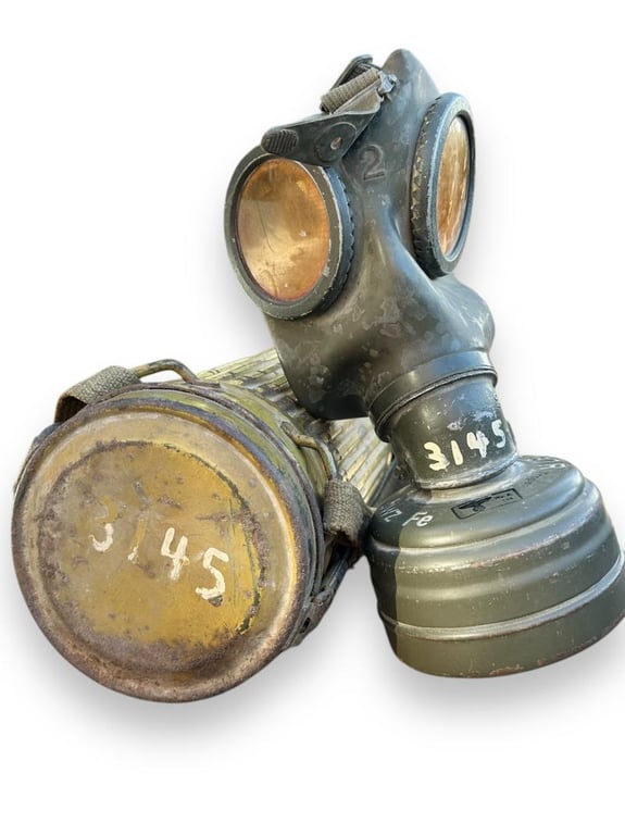 Olive Tropical Tan Gasmask Canister -named-