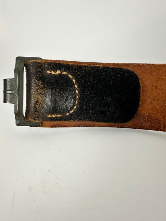 Mint Wehrmacht Belt and Buckle "J.F.S."