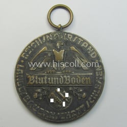 Silber-toned, typical 'Reichsnährstand'- (ie. 'RNSt.'-) related, (portable) loyal-service-award...