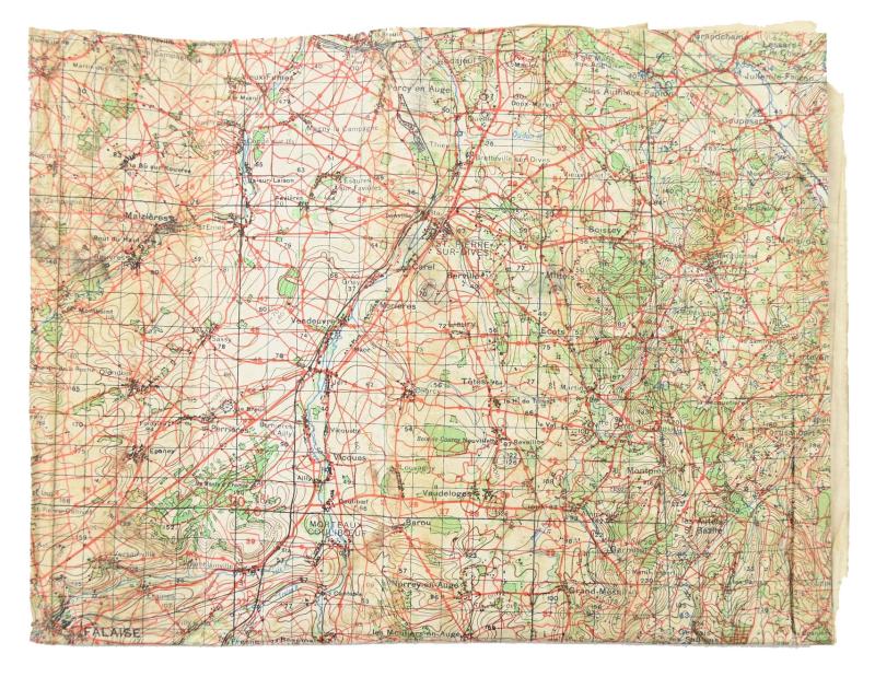 British WW2 Officer Mapcase 'Caen Normandy'