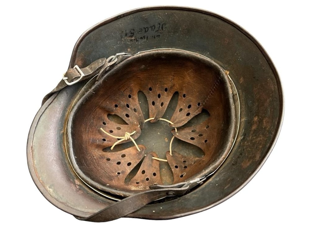 Early M35 Luftwaffe DD Helmet With Droop Tail Eagle ET64