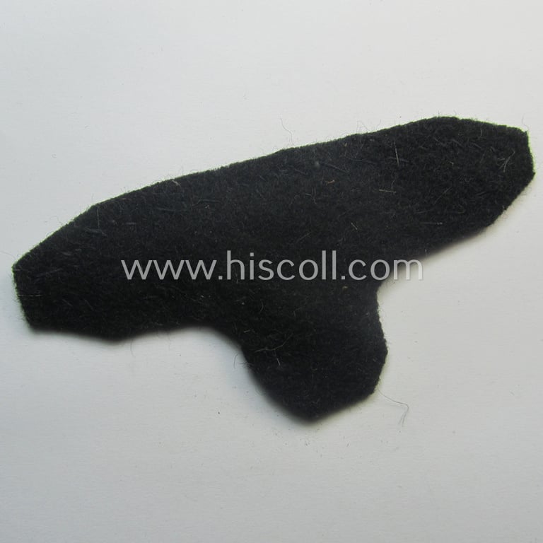 'Clearly used- and/or carefully tunic-removed ie. cut-out off a tunic' example of an 'SS' (ie. 'Waffen-SS') EM/NCO-type arm-eagle in 'BeVo'-woven-pattern