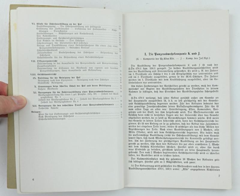 German WH Panzerjager Manual