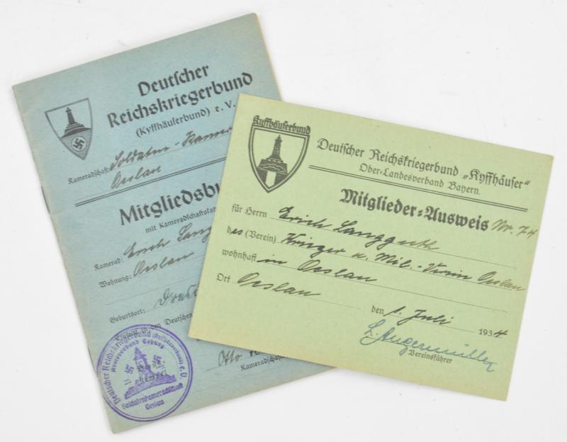 German Kyffhauserbund Memberpass Grouping