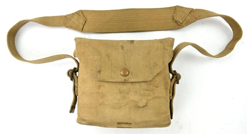British WW2 Binocular with Carrying Pouch