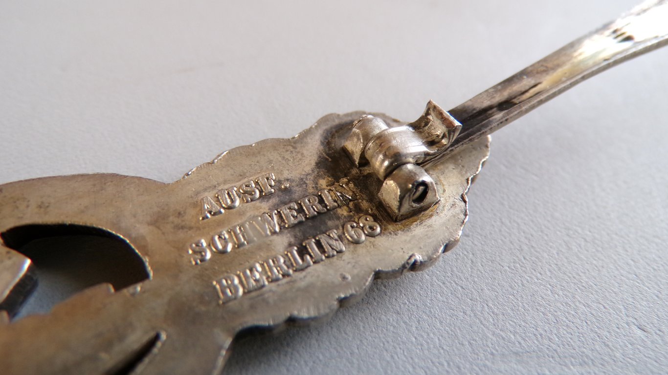 U-Boat Front Clasp in Silver Schwerin Berlin