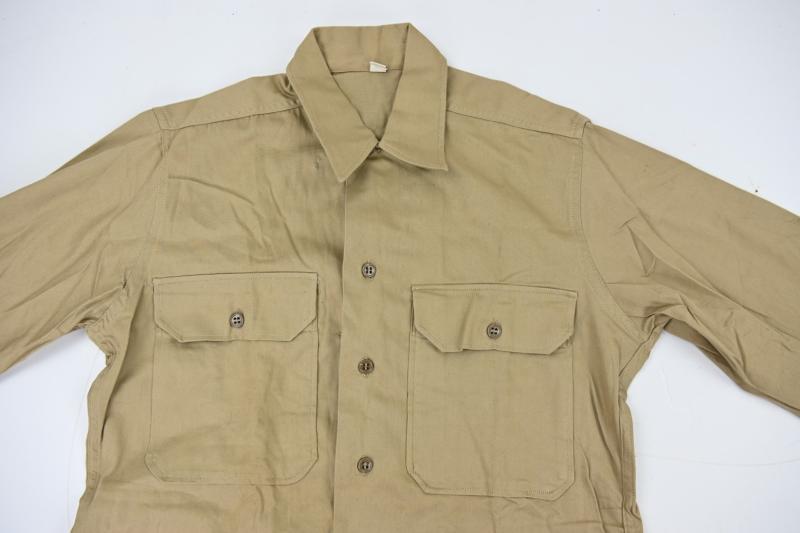 US WW2 Cotton Khaki Shirt