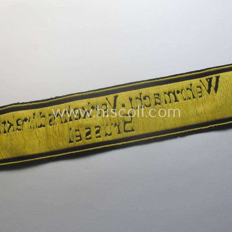 'DRB' (ie. 'Deutsche Reichsbahn') cuff-title (ie. 'Ärmelstreifen'): 'Wehrmacht-Verkehrsdirektion Brüssel'