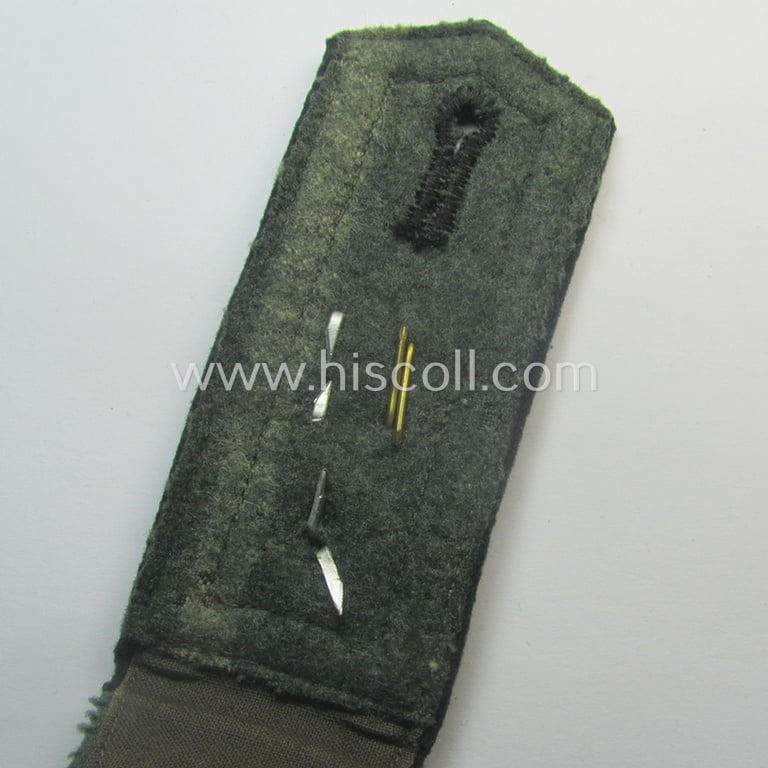 Single, WH (Heeres) NCO-type (ie. 'M36- o. M40'-pattern- and/or 'pointed-styled') 'cyphered' shoulderstrap as was intended for usage by a: 'Feldwebel des Infanterie-Rgts. 76'