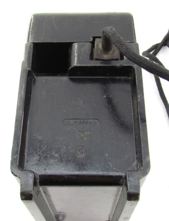 Wehrmacht Bakelite Desk telephone 38 with side box dated 1943