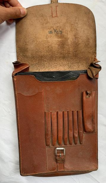 WH (Heer)/Luftwaffe Brown Mapcase with Inner Map