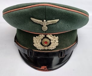 German Wehrmacht NCO Panzer Schirmmütze cap,