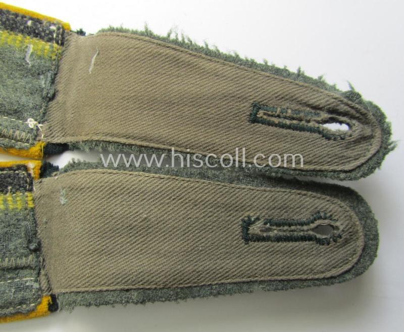 Pair of WH (Heeres) early-war-period- (ie. 'M36'- ie. 'M40'-pattern) neatly 'cyphered', NCO-type shoulderstraps as was intended for an: 'Unteroffizier des Kavallerie- o. Reiter-Rgts. 14'