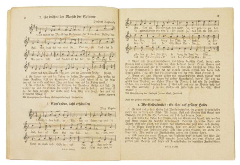 German Third Reich Song Book