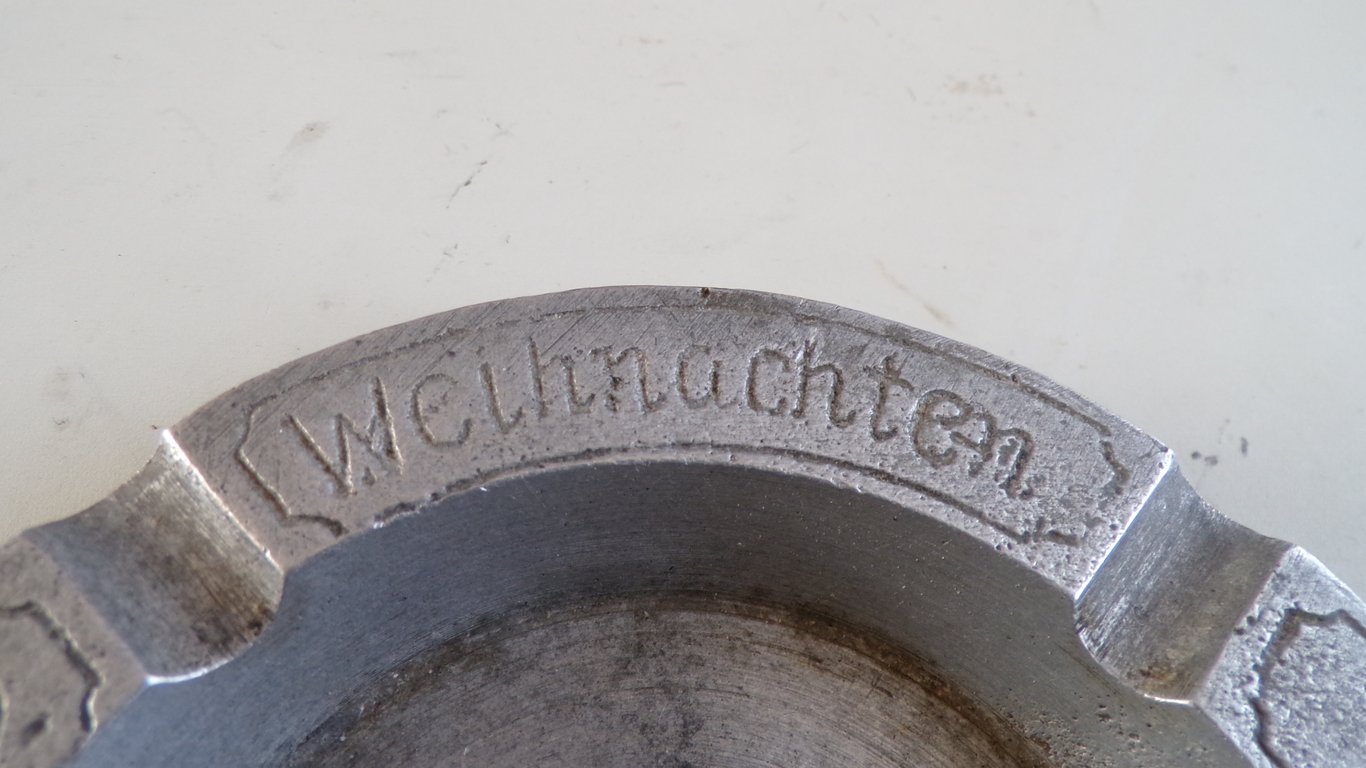 Eastern Front Aluminum Trench Art Ashtray