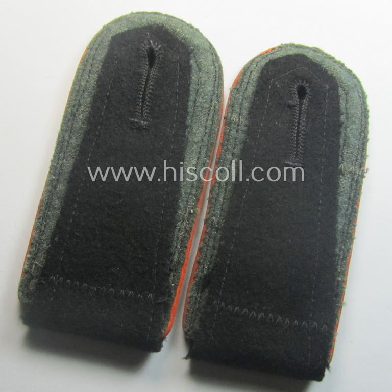 Pair of Waffen-SS, NCO-type shoulderstraps as was intended for usage by an: 'Unterscharführer' who served within the: 'Waffen-SS Feldgendarmerie-Trpn.'