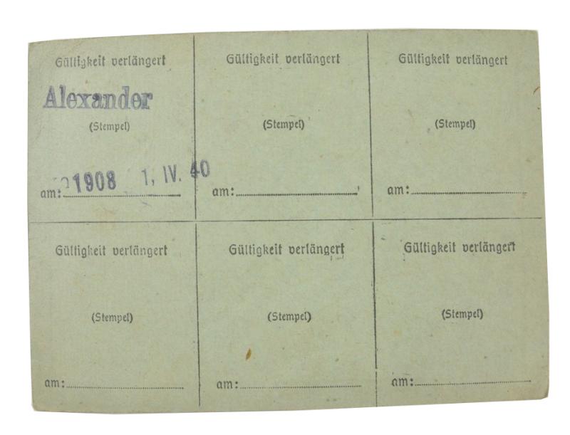 German TENO Memberpass and Papers