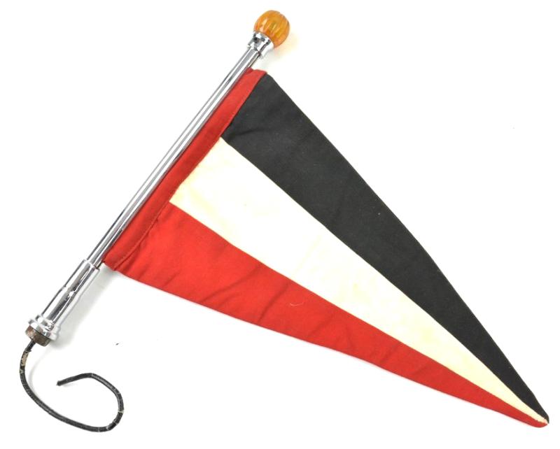 German Third Reich Lighted Car Pennant