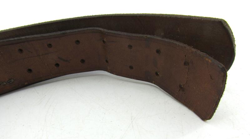 WH/SS Leather Equipment belt ( RB Numbered )