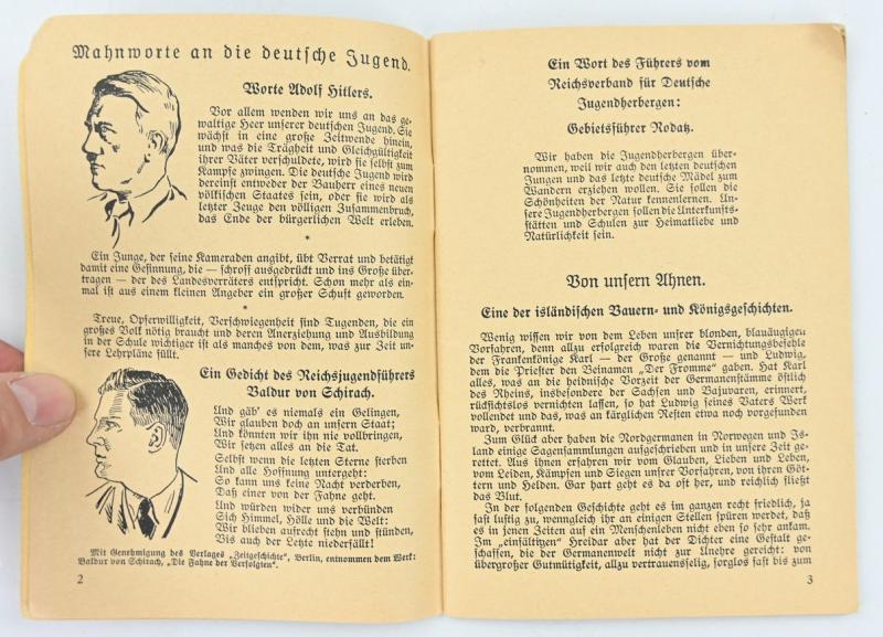 German Hitler Youth Song Book 'Freudenborn 1935'