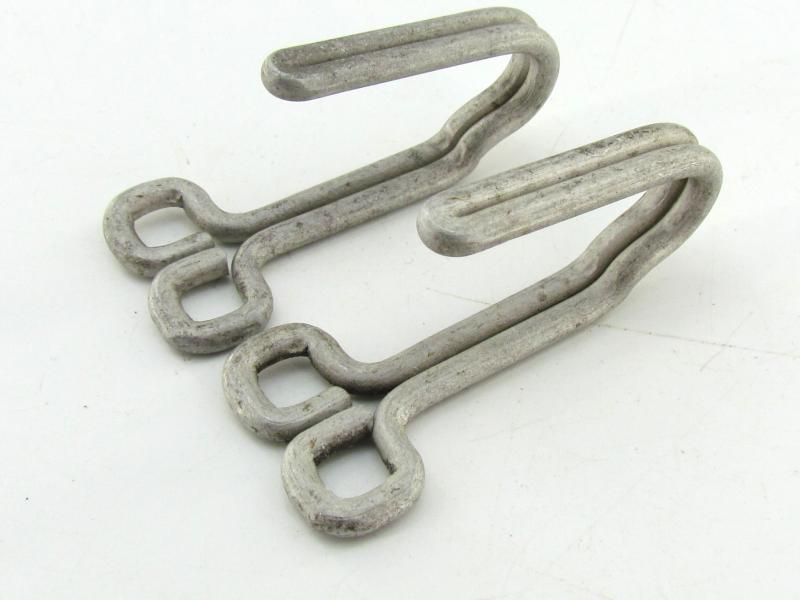 Wehrmacht/SS aluminum belt support hooks for Feldbluse